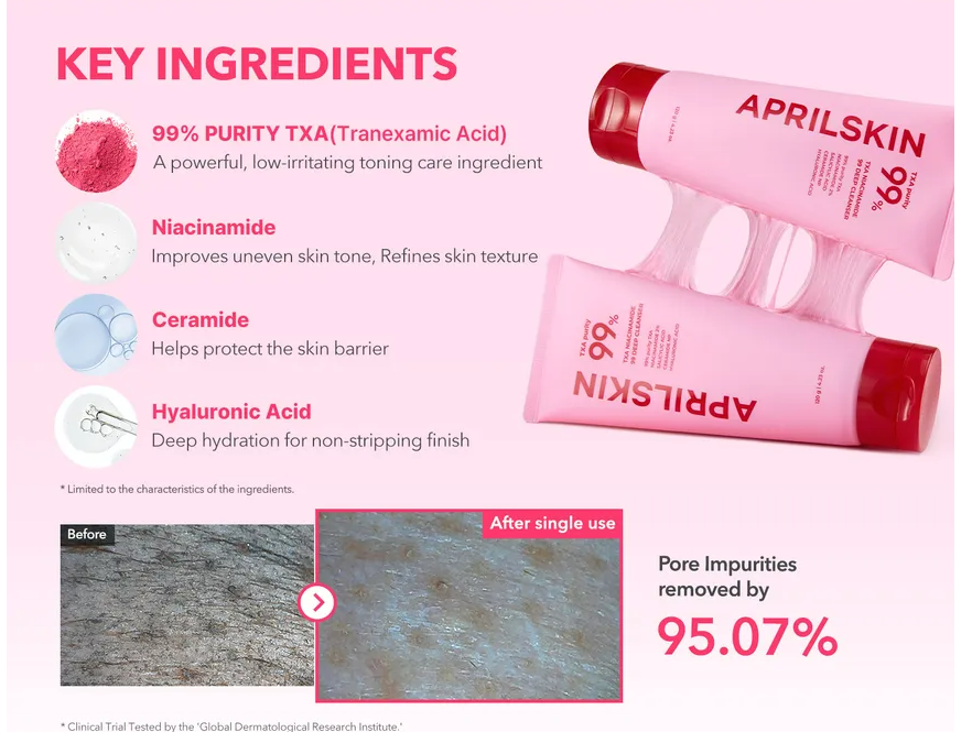 APRIL SKIN TXA Niacinamide 99 Deep Cleanser [120g]