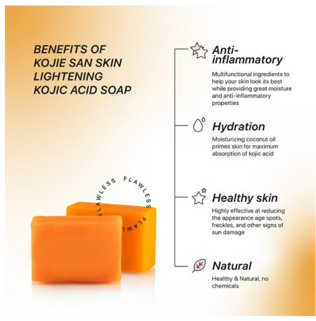 Kojie San Skin Lightening Soap — Classic Trio Pack [100g x 3]