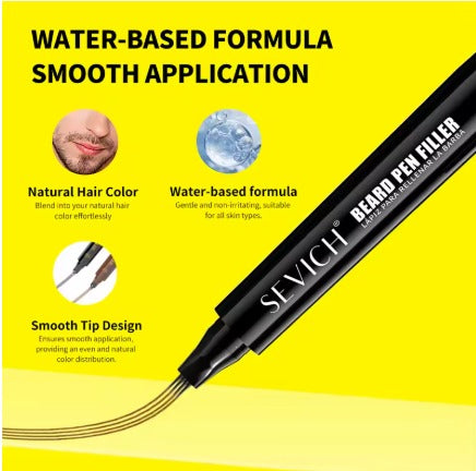 Sevich Beard Filler Pen how to use - 4 steps