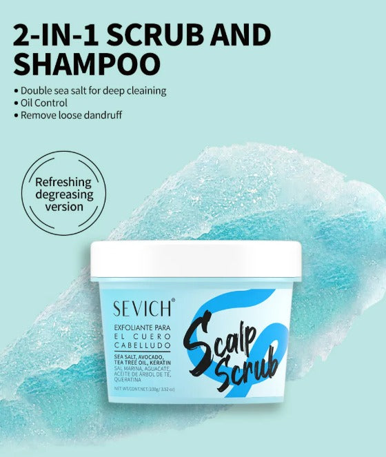 Sevich Scalp Scrub 2-in-1 scrub and shampoo
