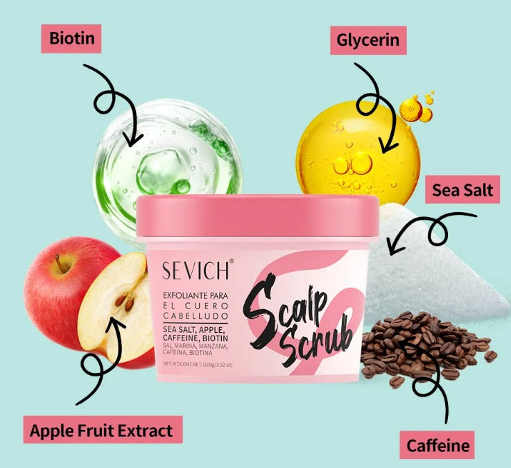 Sevich Scalp Scrub three versions - oily, normal, sensitive scalp