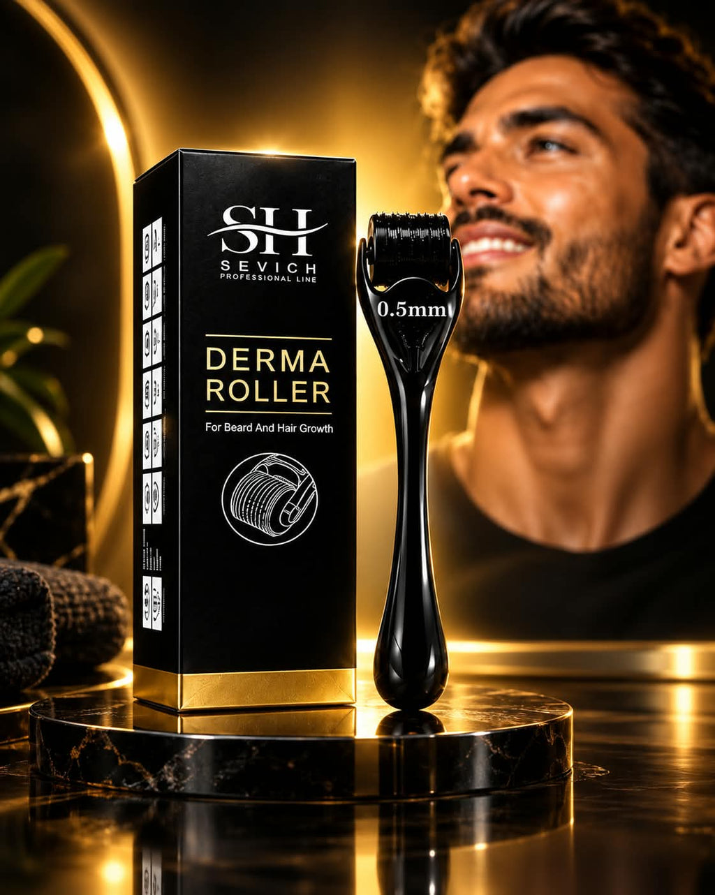 Sevich Derma Roller 0.5mm — Beard & Hair Growth