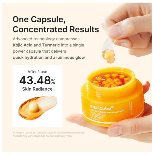 MEDICUBE Kojic Acid Turmeric Vita Capsule Cream [53g]