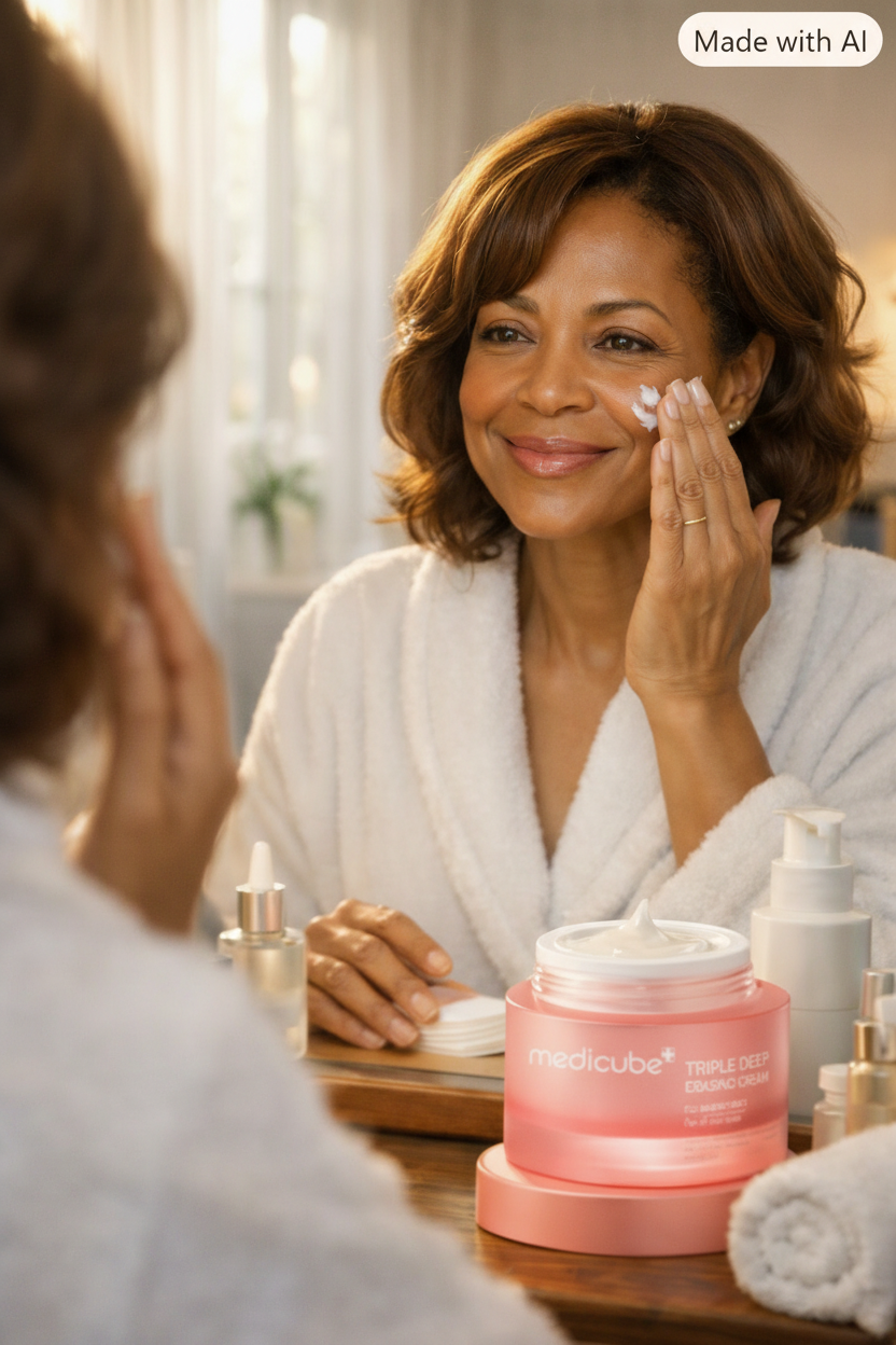 MEDICUBE Triple Collagen Cream - Glass Skin Effect