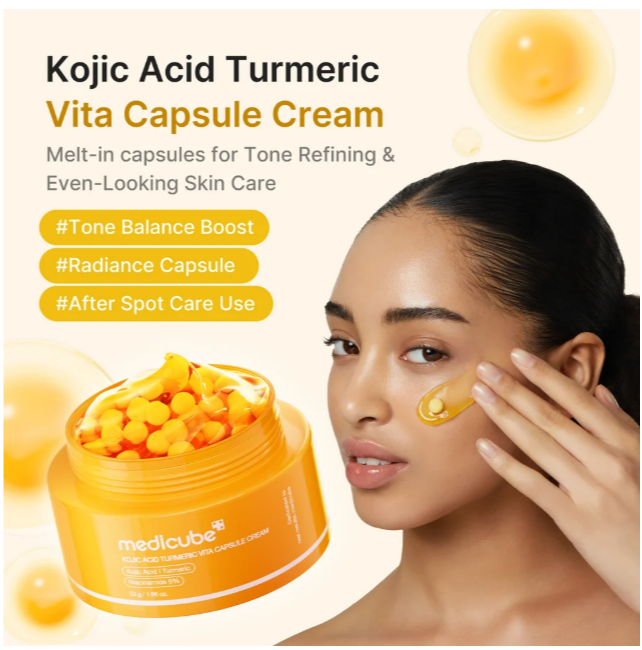 MEDICUBE Kojic Acid Turmeric Vita Capsule Cream [53g]