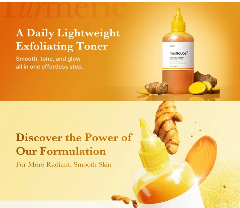MEDICUBE Kojic Acid Turmeric Resurfacing Toner [250ml]