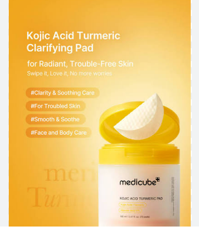 MEDICUBE Kojic Acid Turmeric Clarifying Pad [100 Pads]