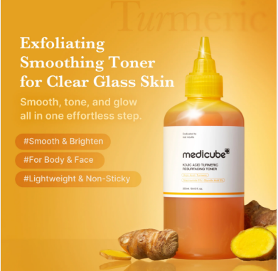 MEDICUBE Kojic Acid Turmeric Resurfacing Toner [250ml]