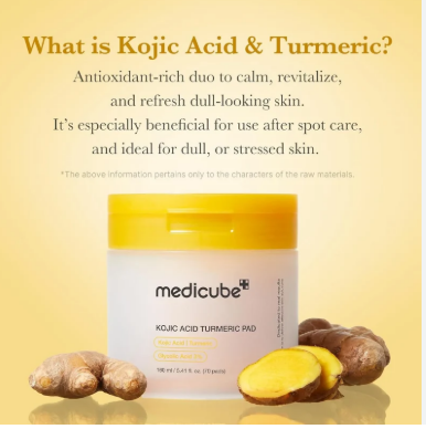 MEDICUBE Kojic Acid Turmeric Clarifying Pad [100 Pads]